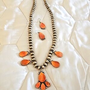 Selena Warner Sterling Silver Spiny Oyster Pearl Necklace